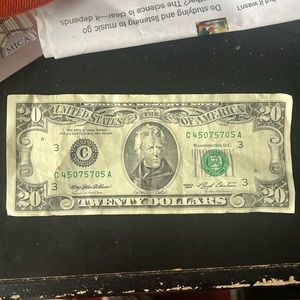 1993 $20 bill barely circulated